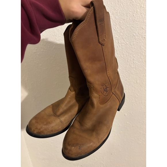 Ariat Womens Brown Leather Western Cowboy Boots ATS Equipped‎ Sz 6 - Picture 6 of 11